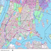 Editable Bronx Street Map with Zip Codes - Illustrator / PDF | Digital ...