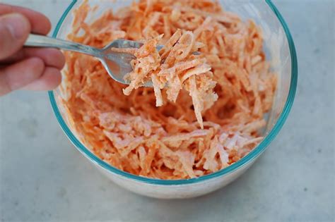 Grated Carrot Salad with a Creamy, Zingy Dressing | The Garden of Eating