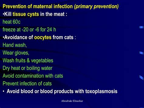 Toxoplasmosis in pregnancy