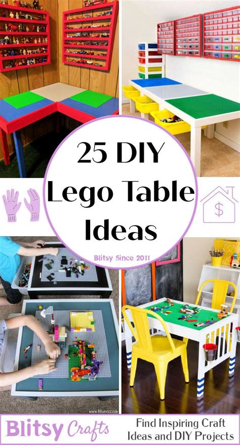 25 Homemade DIY Lego Table Plans with Storage - Blitsy