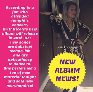 Glow: A Britt Nicole Fan Site: Britt Nicole Announces 2016 Album Release