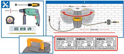 HOZELOCK 2401 AutoReel Wall Mounted Hose Reel Instructions
