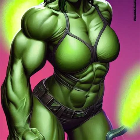 jessica biel as green skinned hulk, gamora, she - | Stable Diffusion ...