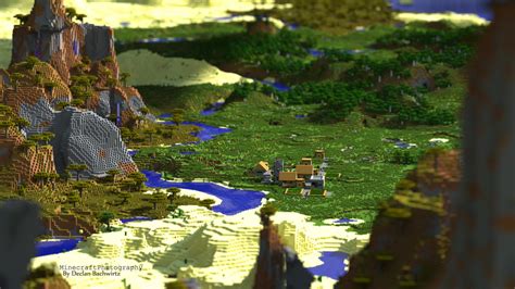 Minecraft -- Plains Village (UHD Wallpaper) by MinecraftPhotography on DeviantArt