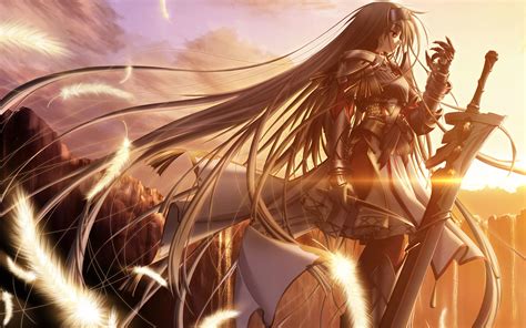 Anime Female Warrior Wallpaper - WallpaperSafari