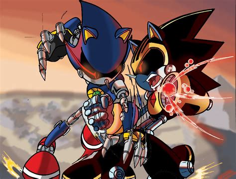 Metal Sonic Vs Shard (Coloured Version) by leonarstist06 on DeviantArt