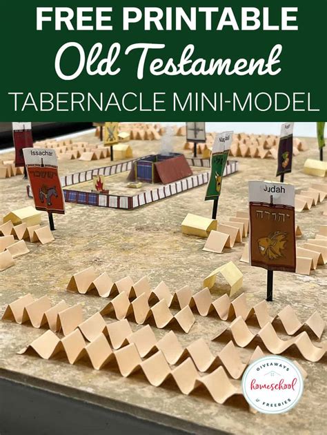 Free Printable Tabernacle Diagram Model of the Old Testament