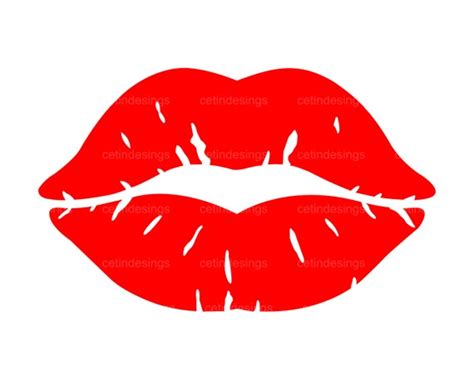 RED LIPS PNG Svg Clipart Jpg Vector Kiss Svg - Etsy