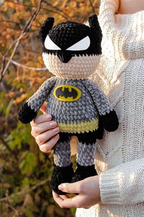 Plush Crochet Batman Amigurumi PDF Free Pattern - Lovelycraft