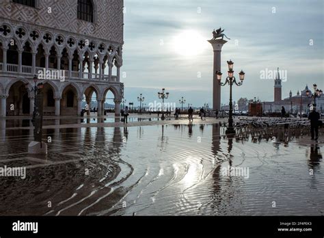 flood in Venice, San Marco square Stock Photo - Alamy