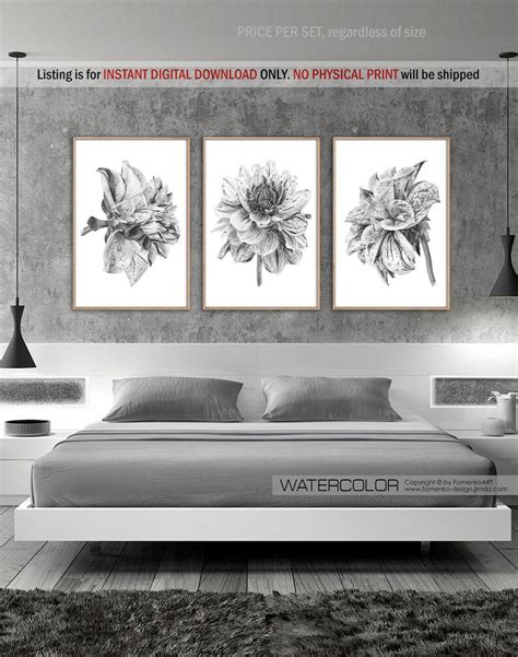 Bathroom Wall art set Black and white prints Wall art Kitchen | Etsy