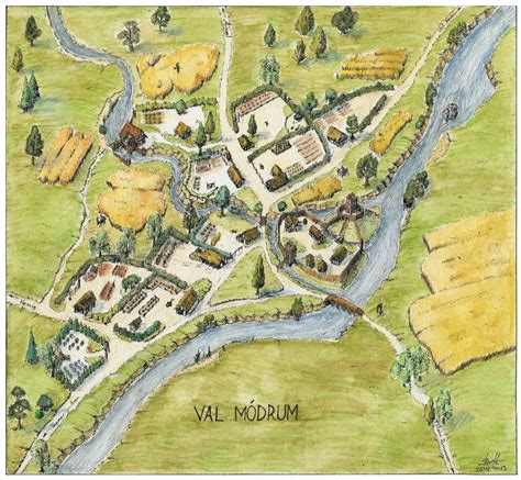 Val Modrum village map | Village map, Fantasy city map, Fantasy map