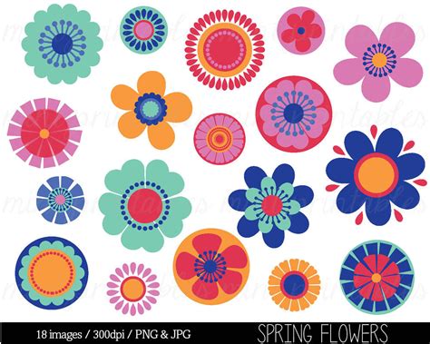 Free Retro Flower Cliparts, Download Free Retro Flower Cliparts png images, Free ClipArts on ...