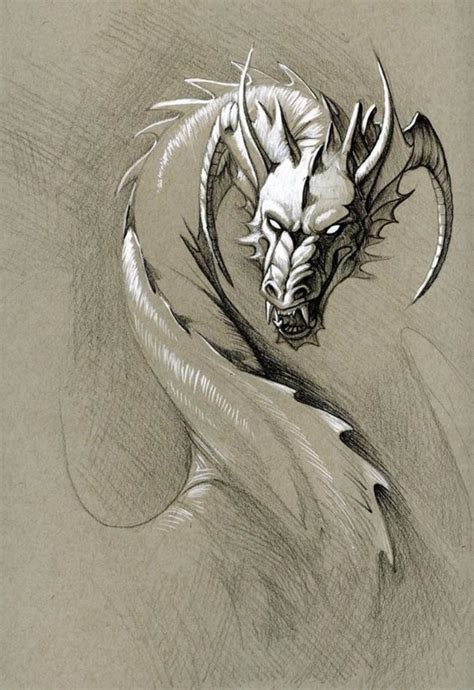 Top 30 Stunning And Realistic Dragon Drawings - Mashtrelo