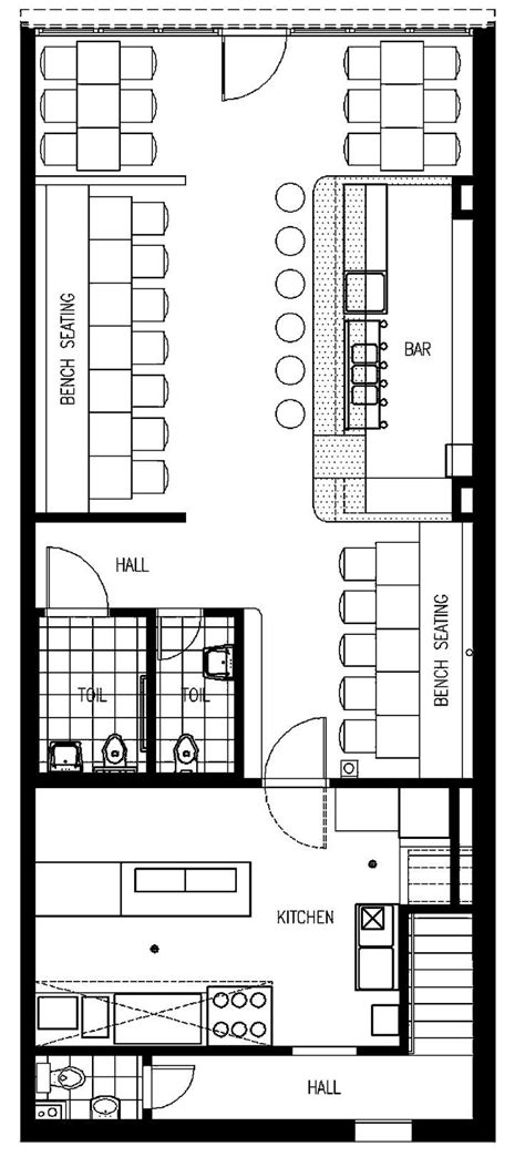 narrow restaurant design - Pesquisa Google | Desain restoran, Desain, Restoran