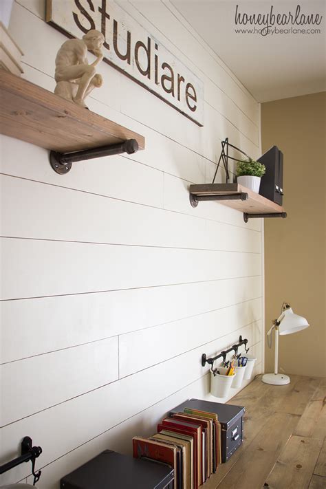 Shiplap Wall for Under $50 - HoneyBear Lane