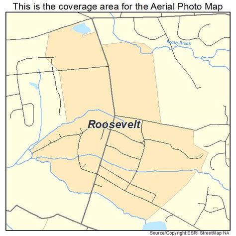 Aerial Photography Map of Roosevelt, NJ New Jersey