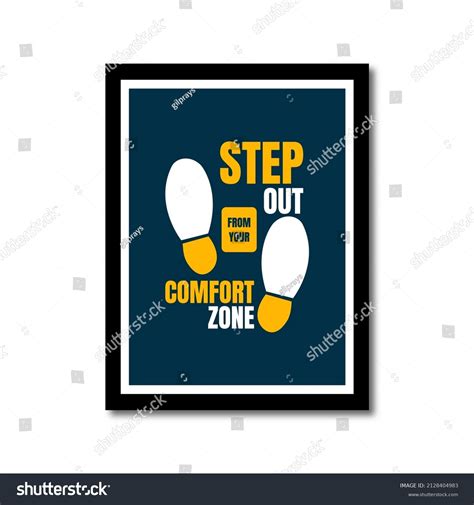 Colorful Typography Quotes Step Out Your Stock Vector (Royalty Free) 2128404983 | Shutterstock