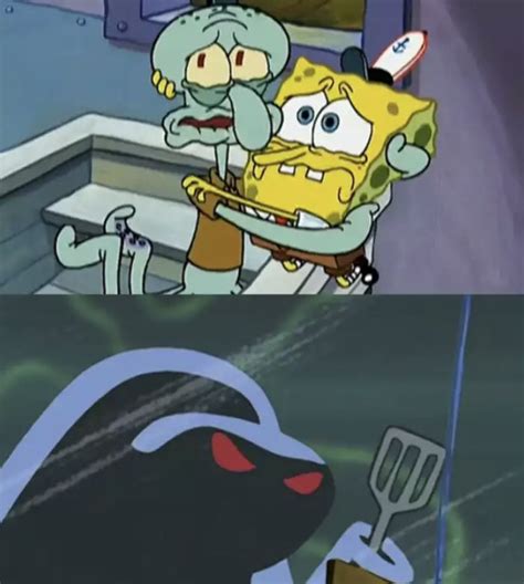 Scared Spongebob and Squidward Blank Template - Imgflip