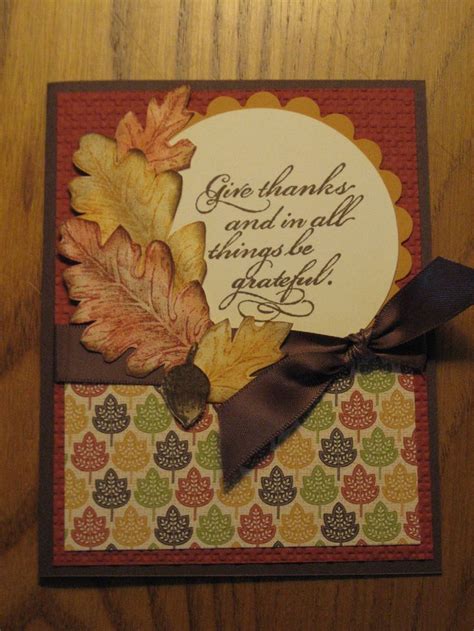 1000+ ideas about Handmade Thanksgiving Cards on Pinterest | Thanksgiving Cards, Handmade Fa ...