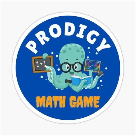 "Prodigy Math Game Fun" Sticker for Sale by ZahraZee | Redbubble