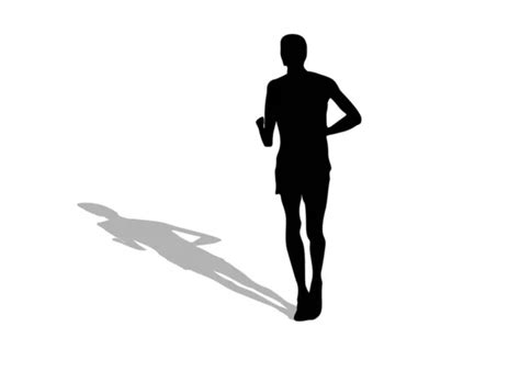 Runner front view silhouette Stock Photos, Royalty Free Runner front view silhouette Images ...