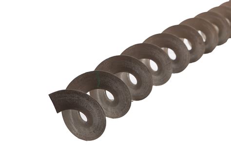 Spirals for screw conveyors: extracting spirals, conducting spirals