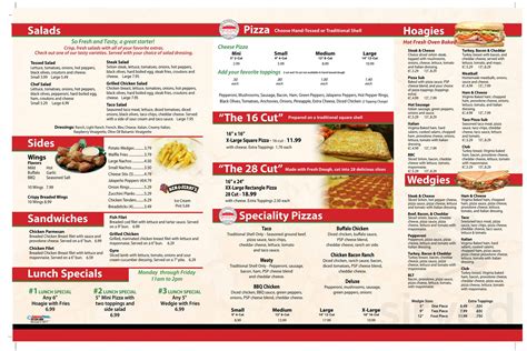 Penn Street Pizza menu in Butler, Pennsylvania, USA