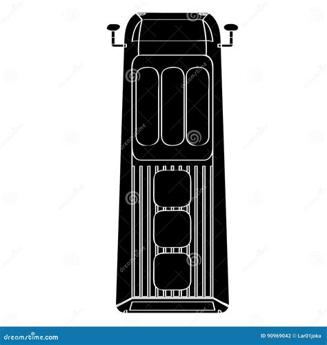 Van silhouette stock vector. Illustration of machine - 90969042