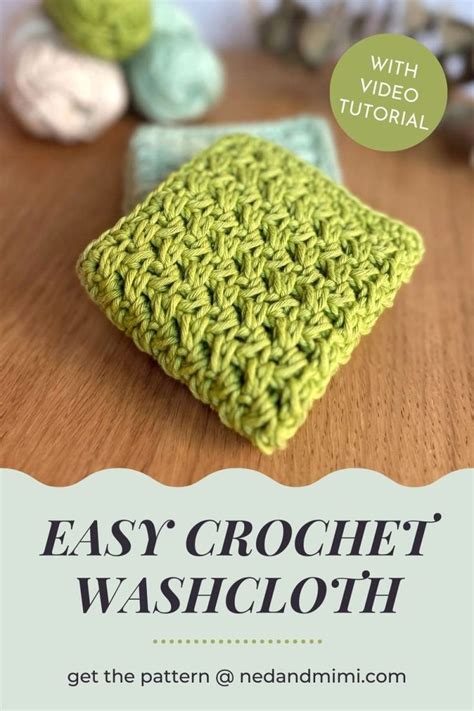 Free Crochet Washcloth Pattern: Modified Hdc2tog Crochet Stitch in 2024 | Crochet washcloth ...