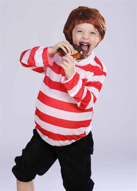 Kids Augustus Gloop Style Fancy Dress Costume | eBay