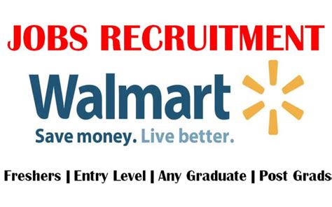 Walmart Job Opportunities for Freshers (Any Graduate) - CareerForFreshers