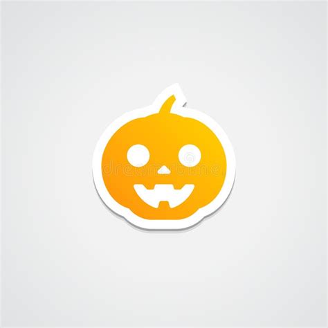 Emoji Jack-o`-lantern Sticker Stock Illustration - Illustration of digital, emoticon: 115819776