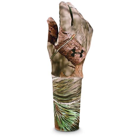 Under Armour ColdGear Camo Liner Gloves - 102581, Gloves & Mittens at Sportsman's Guide