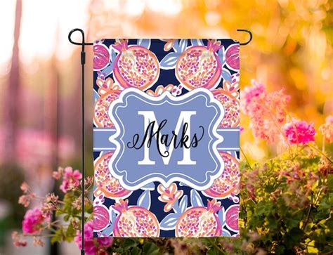 Spring Garden Flag Personalized Spring Flag Monogrammed - Etsy