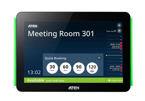 Room Booking System - 10.1" RBS Panel - VK430, ATEN Room Booking System | ATEN Corporate ...