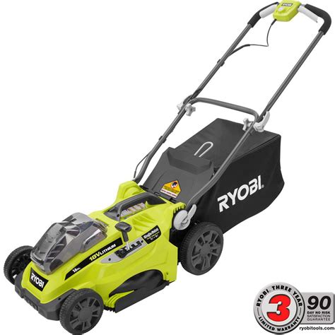 Ryobi 16 in. ONE+ 18-Volt Lithium-Ion Cordless Battery Push Lawn Mower ...