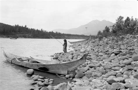 Girl fishing in the Skeena River beside a dugout cedar can… | Flickr