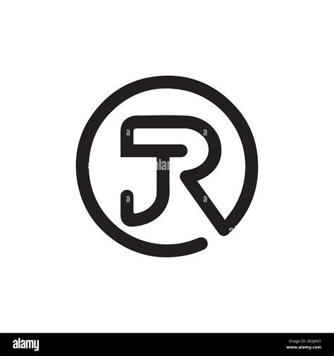 Initial jr letter logo vector template design. Creative abstract letter ...