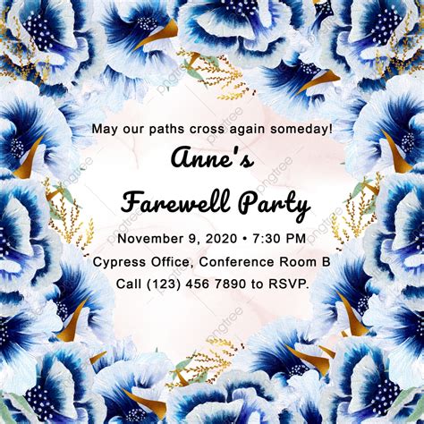 Farewell Invitation Card Template - Cardtemplate.my.id