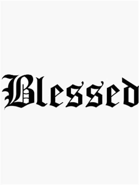 Blessed | Tattoo lettering, Tattoo lettering fonts, Blessed tattoos