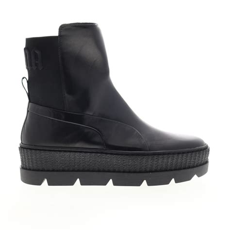 Puma Chelsea Sneaker Boot 36626603 Womens Black Leather Lifestyle Snea ...