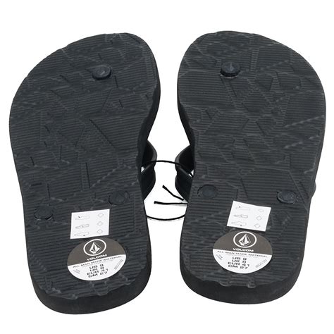 Volcom Rocker 2 Solid Flip Flops Black at Skate Pharm, Margate