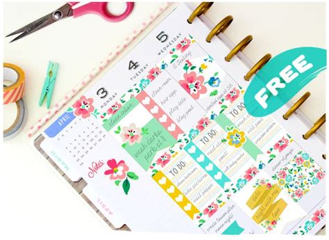 Get The Best FREE Monthly Planner Sticker Printables