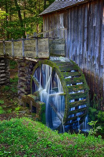 Old Grist Mill Water Wheel Stock Photo - Download Image Now - iStock