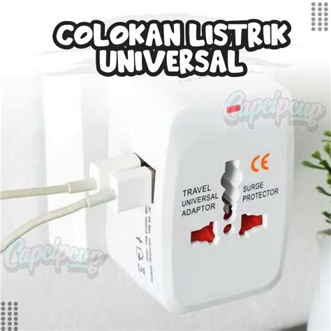 Jual Colokan Universal Travel Adaptor Colokan Listrik Adaptor Internasional All In One Colokan ...