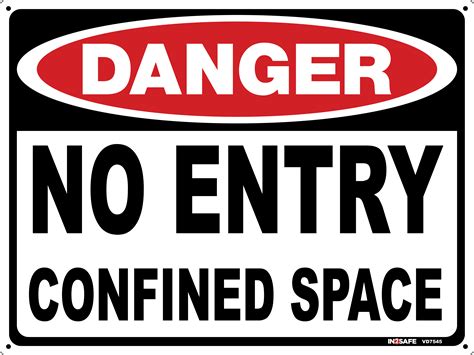 Confined Space Signs Printable