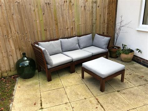 IKEA Applaro outdoor corner sofa with Hallo Grey cushions | in Croydon ...