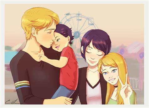 Miraculous Adrien Marinette Family