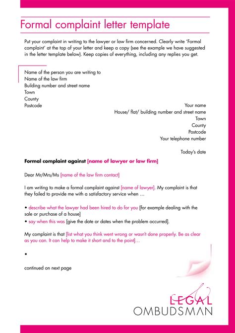 Complaint Letter - 45+ Examples, Format, Word, PDF